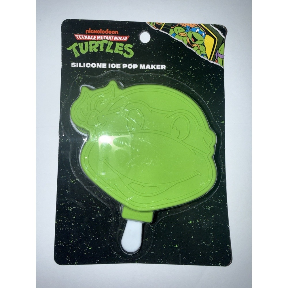 Nickelodeon Teenage Mutant Ninja Turtles Ice Pop Maker Green Silicone Mold NEW